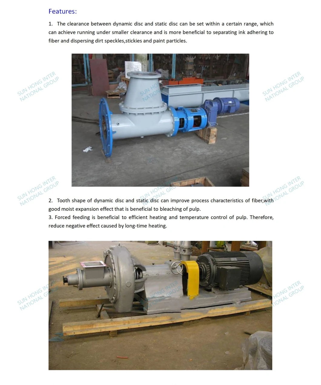 Paper Pulp Machine Disc Hot Disperser for Paper Industry